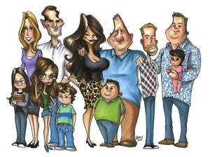 Modern Family Gay Drawn Porn - Caricatures by Joey Judkins, via Behance - \