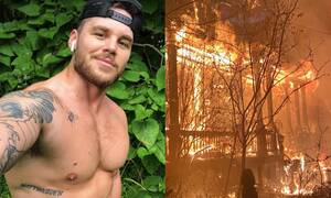 black nudist camp - Matthew Camp survives home being set on fire by arsonists while he slept