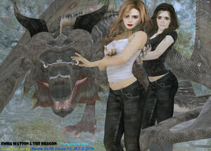 Emma Watson 3d Porn - Emma Watson With The Dragon by mandala