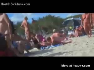 interracial swinger beach - Swingers Fucking On Public Beach