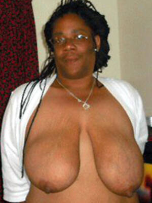 Ebony Tits Granny - Seventy black granny with big saggy tits. Full-size image #5