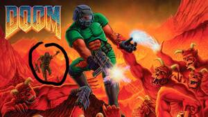 Doom Space Marine Porn - Is there any lore to this guy in the background or is he just a random  marine? To be honest i want to know this guy's history. : r/Doom