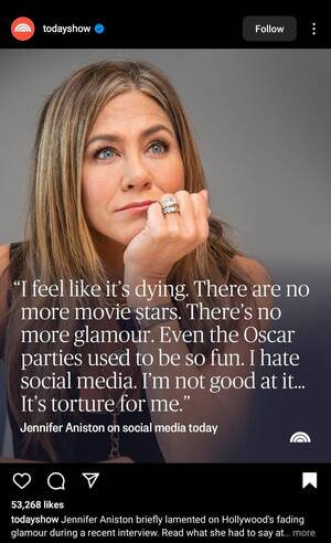 Jennifer Aniston Fucked Movies - Jennifer Aniston talks about Hollywood's glamour fading. The same is  happening in bollywood. Tbh I am happy that these stars are no longer the  only stars and slowly these industries will also
