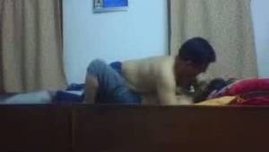 bhabhi masturbating spy cam - Devar fixed hidden cam before sex with bhabhi