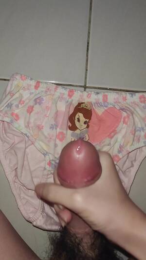 cum over panties - Age play: Cum my Sofia princess panties - ThisVid.com