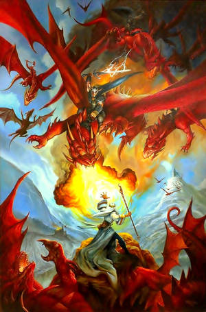 Fantasy Dragon Porn - Jeff Easley dragon fantasy painting Salt Lake Comic-Con