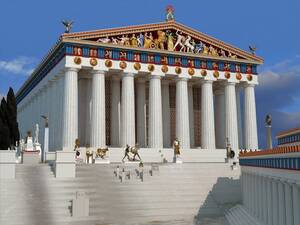 Ancient Greek Porn 3d - A 3D reconstruction of the Parthenon by John Goodinson : r/europe