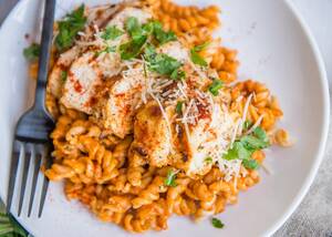 Homemade Blowjob Porn Jennifer Sanchez - Gluten-Free Grilled Chicken Pasta with Red Pepper Sauce | Cafe Johnsonia