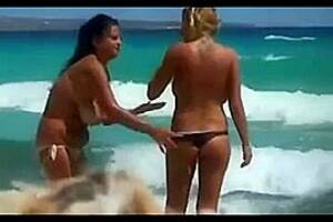 free lesbians at nude beach - Lesbians on nudist beach, free Lesbian fuck video (Jan 29, 2015)