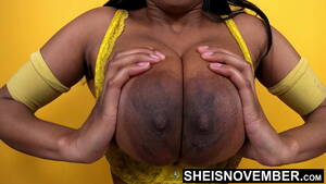 naked black areolas - 4k 60fps Extreme 100% Percent Real All Black Big Areolas, Nipples, & Udders  Breasts Closeup by Msnovember Lovely Natural Ebony Busty Rack, Shaking Her  Gigantic Knockers Topless & Smiling, Hard Nipple Huge