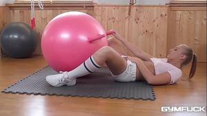 exercise ball - Gym fuck with wet tight pussy teen Milana Blanc fucking freaky dildo ball -  XVIDEOS.COM