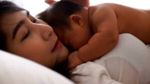 asian sleeping mom - Asian Young Pretty Mother Kissing Her Little Baby With Love Stock Video -  Download Video Clip Now - iStock