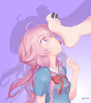 anime girls licking feet - Rule 34 - 2girls clothed feet female foot fetish foot focus gasai yuno  heart-shaped pupils hotvr licking licking foot looking at partner mirai  nikki no sex pink eyes pink hair saliva shiny