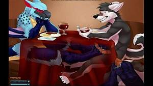furry shower handjob - Gay Furry Playing under the Table