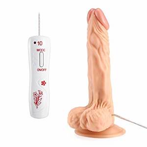 male vibrator - LEPO 8.5'' Realistic Rotating Dildo Big 10 Speeds Silicone Wiggling Male  Penis with Remote