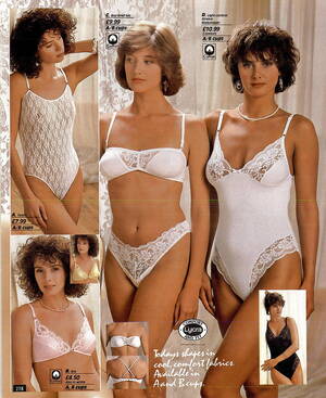 80s Scans - 1980s Lingerie catalogue scans - 7 photos