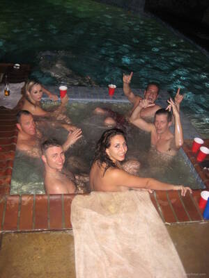 hot tub sex party orgy - Wild sex party amateurs hot tub orgy