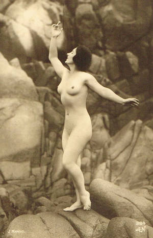 1920s Flappers Sexy - flapper shemale captivating for enticingjulian mandel erotic outdoor  mystical nude sensual flapper lady portrait in the rocks original rare 1920s