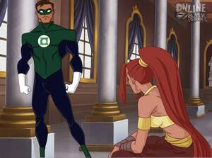 green lantern toon xxx - DC Comics - Green Lantern Fucking A Sexy Redhead Goddess Babe! porno