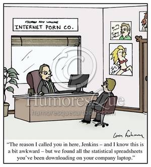 boss cartoon porn - internet porn spreadsheet office cartoon