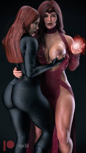 Black Widow Lesbian Hentai - ðŸ”žScarlet Witch and Black Widow | 3D Hentai | Truyen-Hentai.com