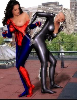 Black Cat Spandex Porn - Spidergirl vs Black Cat