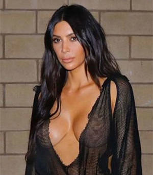 Celeb Tits Old - If you're not already tired of celebrity diva Kim Kardashian here's some  paparazzi shots of her walking around in a see through top showing those  big tits ...