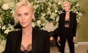 Charlize Theron Fucking - BAFTAs 2020: Charlize Theron wears trouser suit at after party | Daily Mail  Online