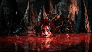 Lara Croft Death Porn - Yes, this is a lake of blood and rotting human flesh. Alas, the game does  not contain soap.