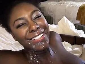 black ghetto slut facial - Free Black Girl Cum Facial Porn | PornKai.com