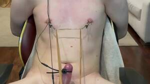 German Electro Stim Asian - Twink Pup got his cock milked with Electro Stimulation E-stim while Self  Bound - Free Porn Videos - YouPornGay