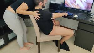 jerk watching her - Mature step mother jerks off her stepson while watching porn watch online