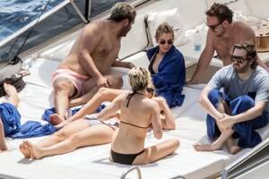kristen topless beach boobs - Kristen Stewart nude boobs caught topless by paparazzi tanning on a boat. .  Rating = 6.02/10