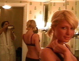 homemade sex mirror - Socialite Paris Hilton is shown in a scene from her notorious home video  circulated on the Internet, which showed the couple engaging in sexual  relations.