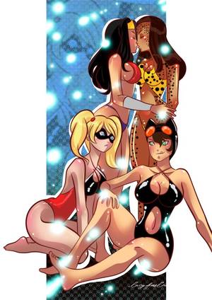Cheetah Cartoon Batman Porn - Cheetah Kitten :Harley and Catwoman by Pronon1990 on @DeviantArt