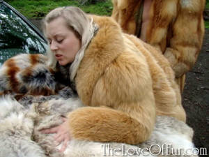 fur coat blowjob threesome - Horny dude in a fox fur coat drilling hard - XXX Dessert - Picture 5