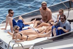 kristen topless beach boobs - Kristen Stewart nude boobs caught topless by paparazzi tanning on a boat. .  Rating = 4.74/10
