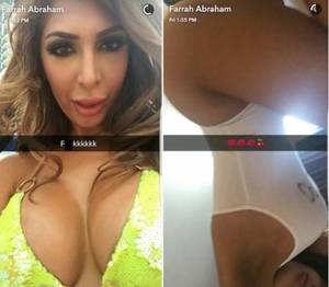 farah abraham - Farrah Abraham: Semi-Nude on Snapchat