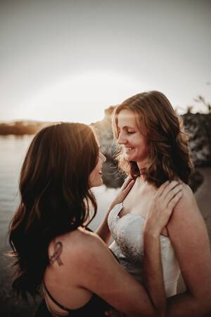 hot lesbian sex on the beach - Sexy River Beach Engagement Photo Shoot | POPSUGAR Love & Sex