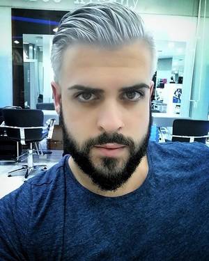 Guy Haircut Porn - #greyhair #greyhaircolor #beard #blackbeard #contrast #ahorasi #meencanta # porn