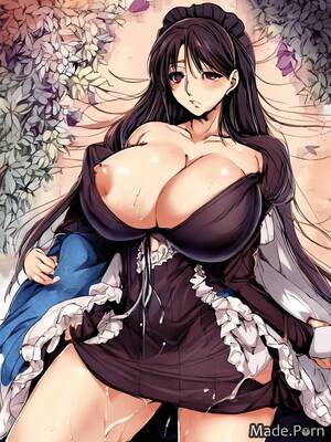 anime tit cumshot - Porn image of nude maid huge boobs cumshot big tits anime 18 created by AI