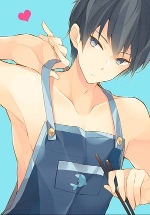 kurko free nude cartoon characters - Free! ~~~ Haruka demonstrates exactly WHY every anime needs a half-naked  guy in an apron.