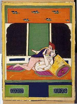 indian sexy painting - A Set of Ten Northern Indian Erotic Paintings