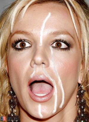 Facial Shot Porn - Britney Jizz-Shotguns Fake Facial Cumshot but pretty excellent.