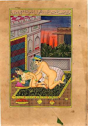 indian kamasura sex couple - Kamasutra doggy style sex in royal palace