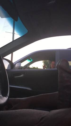 jerk watching her - Chick watching me jerk off from her car - public porn at ThisVid tube