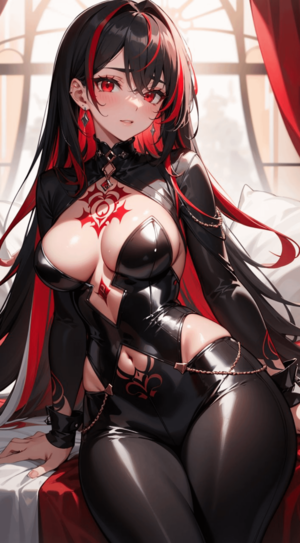 black sexy naked anime girls - Hot Red & Black free hentai porno, xxx comics, rule34 nude art at  HentaiLib.net