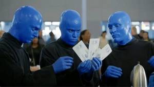 Blue Man Porn - VIDEO: Blue Man Group appear in airport security video.