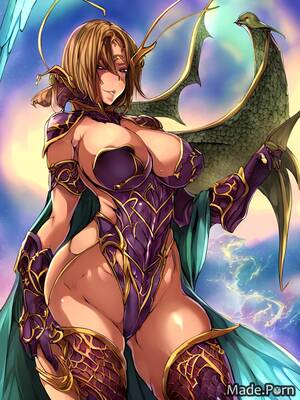 hentai wings - Porn image of 18 tight bird wings cameltoe partially nude hentai dragon  scales created by AI