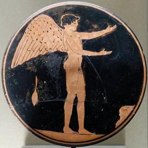 Aphrodite Hades Punishment Porn - Eros depicted as an adult male, Attic red-figure bobbin ( c. 470â€“450 BC)